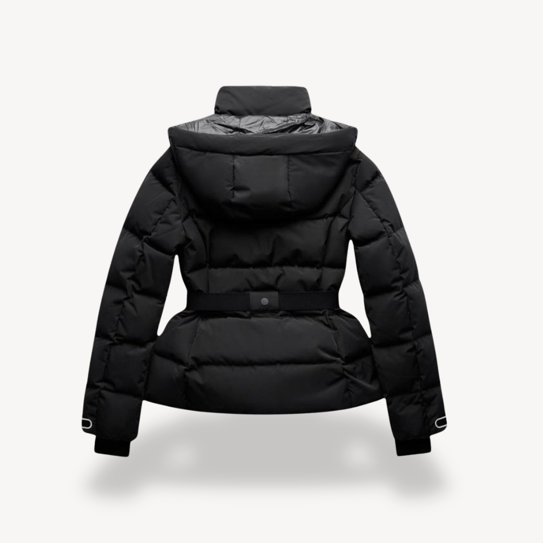 Women’s Belted Puffer Jacket – Warm, Water-Resistant & Stylish Winter Coat
